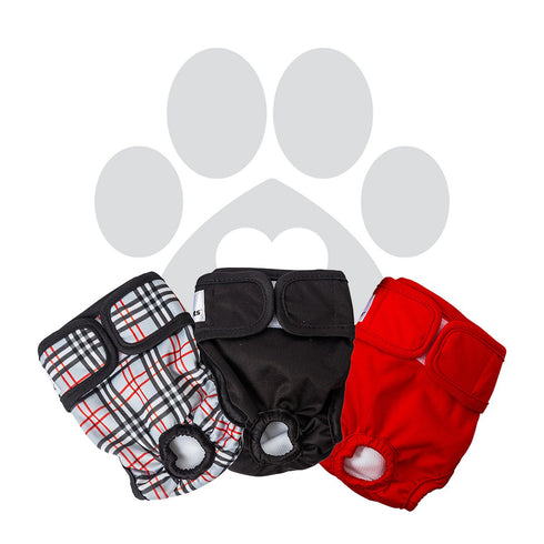 Pet Parents Washable Dog Diapers Bella Designer 3 Pack XLarge - Poudre Pet and Feed Supply