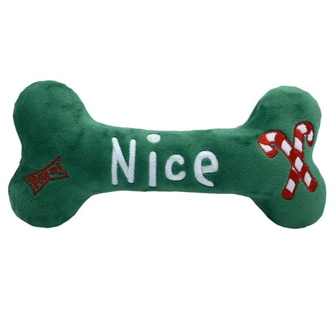 Lulubelles Power Naughty & Nice Plush Bone Dog Toy - Poudre Pet and Feed Supply