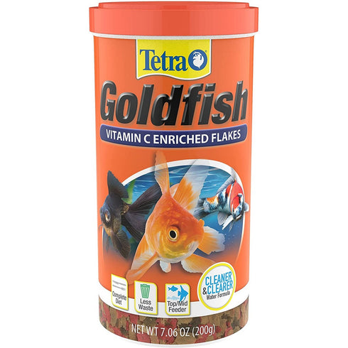 Tetra GoldFish Flakes Vitamin C Enriched 7.6oz - Poudre Pet and Feed Supply