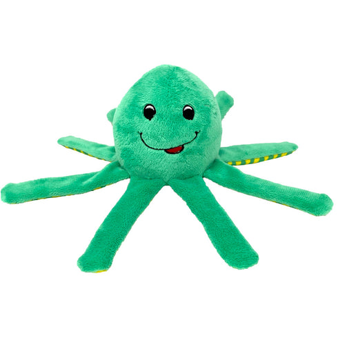 Spunky Pup Clean Earth Plush Octopus Dog Toy Large - Poudre Pet and Feed Supply