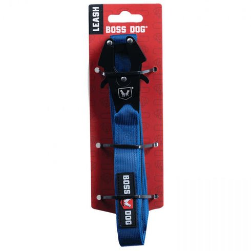 Boss Dog Tactical Dog Leash 6' x 1" Solid Blue - Poudre Pet and Feed Supply