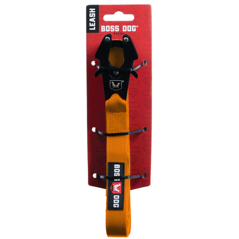 Boss Dog Tactical Dog Leash 6' x 1" Solid Orange - Poudre Pet and Feed Supply