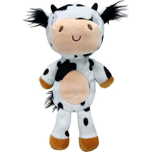 Huxley & Kent Lulubelles Power Plush Flapjacks Clarence Cow Dog Toy Large - Poudre Pet and Feed Supply