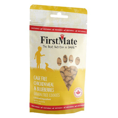 First Mate Mini Trainers Cage Free Chicken Meal & Blueberries Treats 8oz - Poudre Pet and Feed Supply