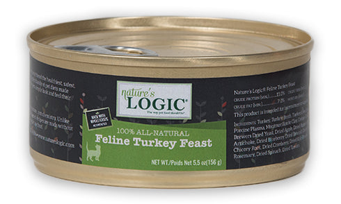 Nature's Logic Turkey Feast Canned Wet Cat Food 5.5oz - Poudre Pet and Feed Supply