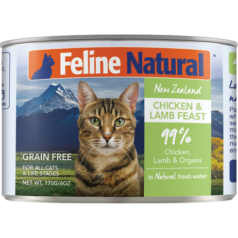 Feline Natural Chicken and Lamb Feast Wet Cat Food 6oz - Poudre Pet and Feed Supply