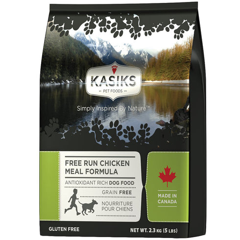 Kasiks Free Run Grain-Free Chicken Formula Dry Dog Food 5lb - Poudre Pet and Feed Supply