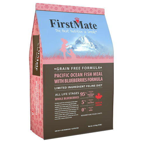 First Mate Grain-Free Pacific Ocean Fish & Blueberries Formula Dry Cat Food 10lb - Poudre Pet and Feed Supply
