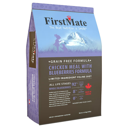 First Mate Grain-Free Chicken & Blueberries Formula Dry Cat Food 10lb - Poudre Pet and Feed Supply