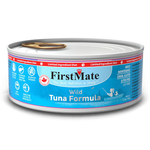 First Mate Grain-Free Wild Tuna Formula Limited Ingredient Wet Cat Food 5.5oz - Poudre Pet and Feed Supply