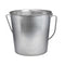 Indipets Heavy Duty Stainless Steel Pails Contoured Handles Comfortable Lifting 2 Quart - Poudre Pet and Feed Supply