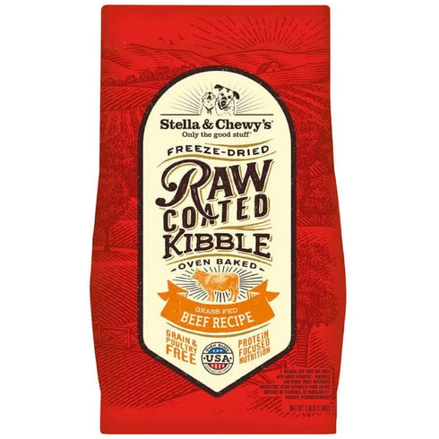 Stella and Chewys Grass-Fed Beef Raw Coated Kibble Dry Dog Food 3.5lb - Poudre Pet and Feed Supply