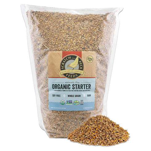 Scratch and Peck Naturally Free Organic Starter Feed For Chickens & Ducks 10lb - Poudre Pet and Feed Supply