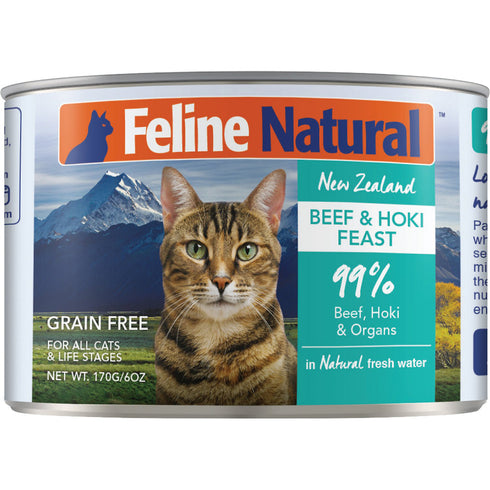 Feline Natural Beef and Hoki Feast Wet Cat Food 6oz - Poudre Pet and Feed Supply
