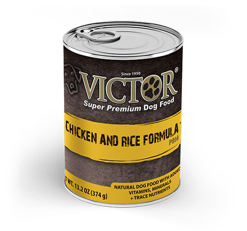 Victor Chicken and Rice Formula Pate Wet Dog Food 13.2oz - Poudre Pet and Feed Supply