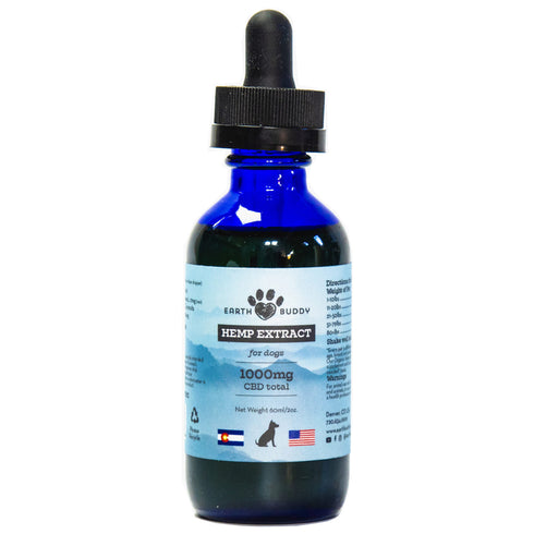 Earth Buddy 1000mg Hemp Extract for Dogs-60ml/2oz - Poudre Pet and Feed Supply