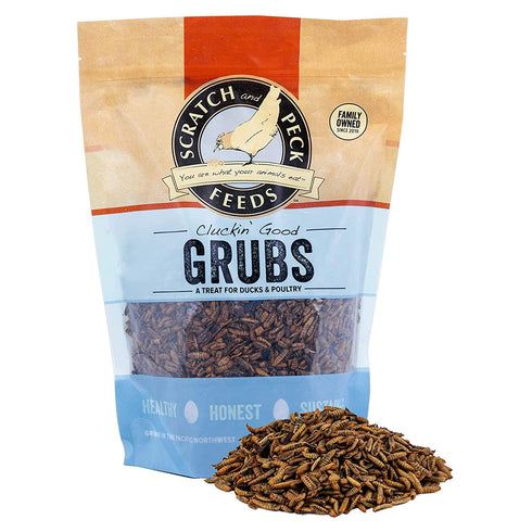 Scratch and Peck Cluckin' Good Grubs Tasty Treats for Chickens and Ducks 1.25lb - Poudre Pet and Feed Supply