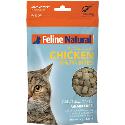Feline Natural Chicken Healthy Bites Cat Treats 1.76oz - Poudre Pet and Feed Supply