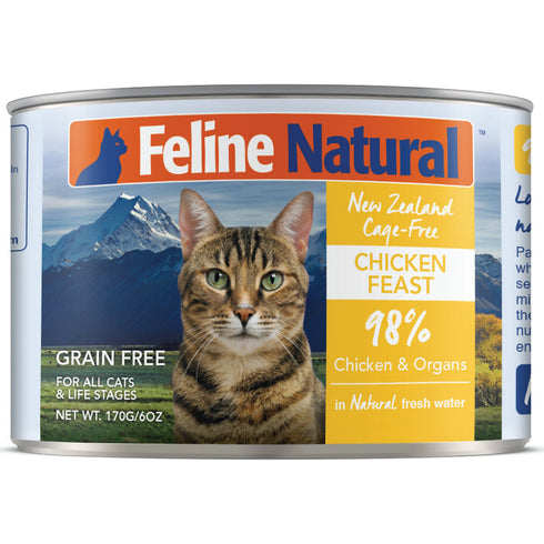 Feline Natural Chicken Feast Canned Cat Food 6oz - Poudre Pet and Feed Supply