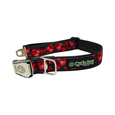 Cycle Dog Flowers-Coral Poppies Dog Collar Large - Poudre Pet and Feed Supply