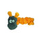 Cycle Dog Duraplush Orange/Grey Caterpillar Dog Toy - Poudre Pet and Feed Supply