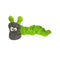 Cycle Dog Duraplush Coil Green/Grey Caterpillar Dog Toy - Poudre Pet and Feed Supply