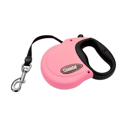 Power Walker Dog Retractable Leash 16' Pink Medium - Poudre Pet and Feed Supply