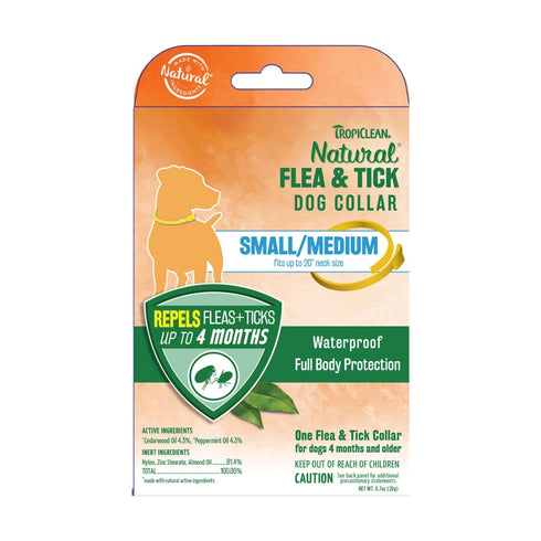 Tropiclean Natural Flea & Tick Collar For Small Dogs - Poudre Pet and Feed Supply