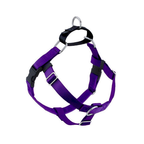 2 Hounds Design Purple Freedom No-Pull Dog Harness 1" XXLarge - Poudre Pet and Feed Supply