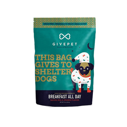 GivePet Bacon & Eggs Dry Dog Treats 9.5 lb - Poudre Pet and Feed Supply