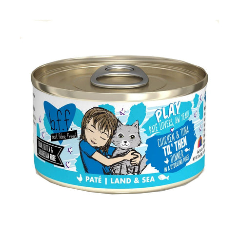 B.F.F. PLAY Chicken & Tuna Til' Then Canned Cat Food 2.8Oz - Poudre Pet and Feed Supply