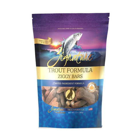 Zignature Ziggy Bars Trout Dog Treats 12oz - Poudre Pet and Feed Supply