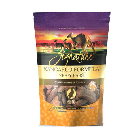 Zignature Ziggy Bars Kangaroo Dog Treats 12oz - Poudre Pet and Feed Supply