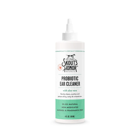 Skout's Honor Probiotic Ear Cleaner with Aloe for Dogs and Cats 4oz (118 ML) - Poudre Pet and Feed Supply
