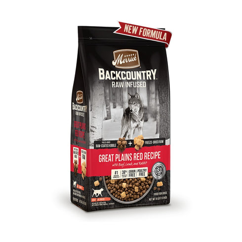 Merrick Backcountry Raw Infused Great Plains Red Recipe Dry Dog Food 20lb - Poudre Pet and Feed Supply