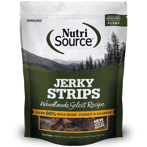 Nutri Source Woodlands Select Jerky Dog Treats 4oz - Poudre Pet and Feed Supply
