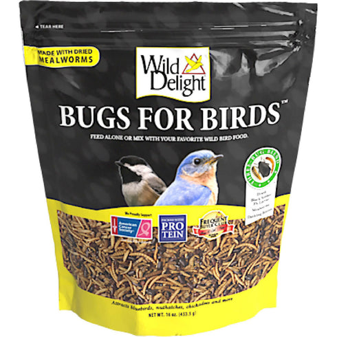 Wild Delight Bugs For Birds 16oz - Poudre Pet and Feed Supply