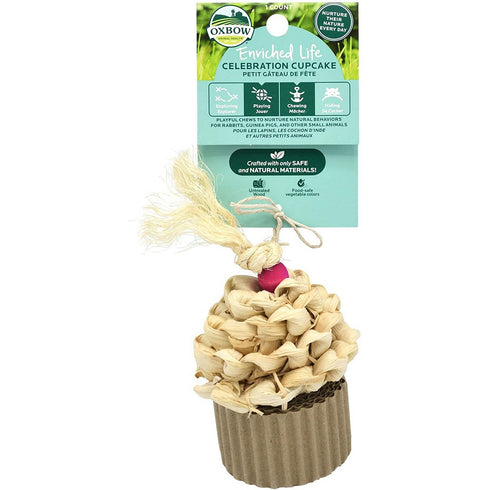 Oxbow Enriched Life Celebration Cupcake Small Animal Toy - Poudre Pet and Feed Supply