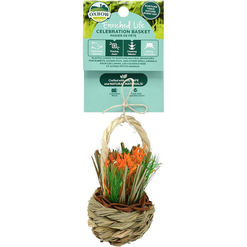 Oxbow Enriched Life Celebration Basket Small Animal Toy - Poudre Pet and Feed Supply