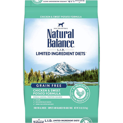 Natural Balance Limited Ingredient Chicken Sweet Potato Dry Dog Food 24lb - Poudre Pet and Feed Supply