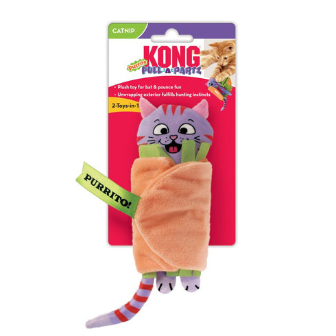 KONG Pull-A-Partz Purrito Cat Toy - Poudre Pet and Feed Supply