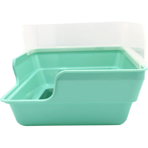 Oxbow Enriched Life Rectangle Litter Pan with Removable Shield - Poudre Pet and Feed Supply