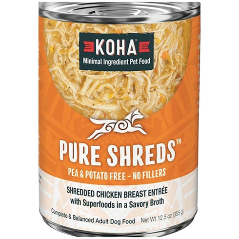 Koha Pure Shreds Shredded Chicken Breast Dog Food 12.5oz - Poudre Pet and Feed Supply