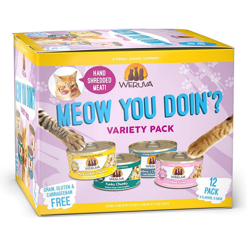 Weruva Meow You Doin' Variety Pack Wet Cat Food 3oz - Poudre Pet and Feed Supply