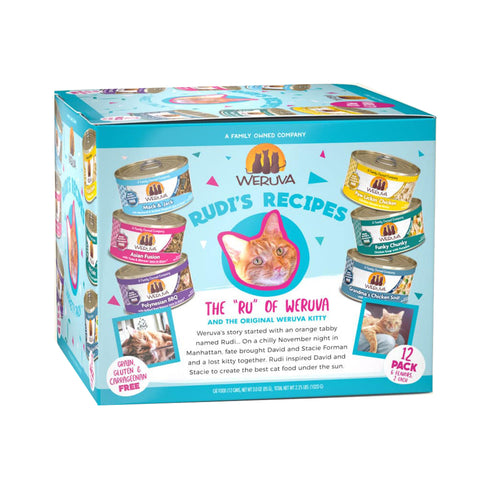 Weruva Rudi's Recipes Cat Food Variety Pack Can 3oz - Poudre Pet and Feed Supply