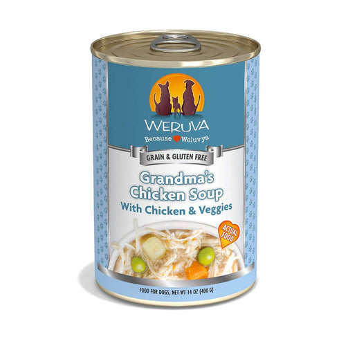Weruva Grain-Free Grandma's Chicken Soup Natural Canned Wet Dog Food 14oz - Poudre Pet and Feed Supply
