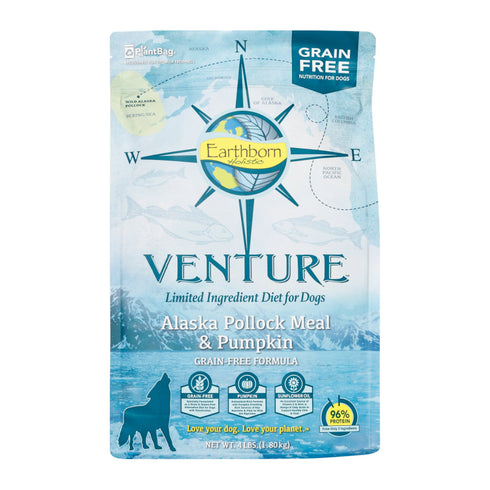 Earthborn Alaska Pollock & Pumpkin Grain Free Dry Dog Food 4lb - Poudre Pet and Feed Supply