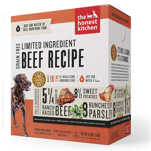 Honest Kitchen Limited Ingredient Beef Dog Food Recipe Hope 10lb - Poudre Pet and Feed Supply