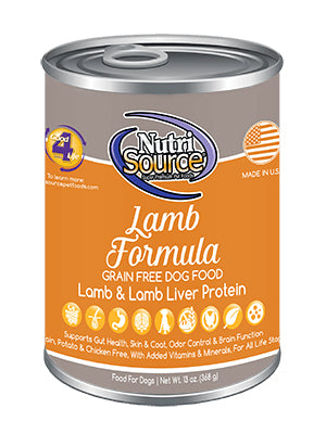 NutriSource Grain Free Lamb Canned Dog Food 13oz - Poudre Pet and Feed Supply