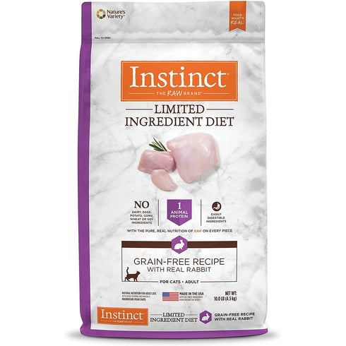Instinct Nature's Variety L.I.D. Real Rabbit Cat Food 10lb - Poudre Pet and Feed Supply